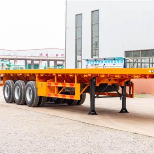 3 Axles Flatbed Semi Trailer for Sale